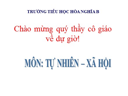 Bài giảng môn Tự nhiên và xã hội Lớp 1 - Bài 13: Công việc ở nhà