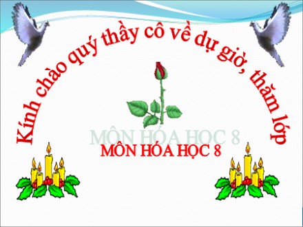 Bài giảng Hóa 8 - Bài 13: Phản ứng hóa học