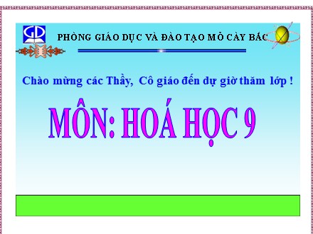 Bài giảng Hóa 9 - Bài 44: Rượu etylic