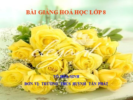 Bài giảng Hóa học 8 - Bài 15: Định luật bảo toàn khối lượng