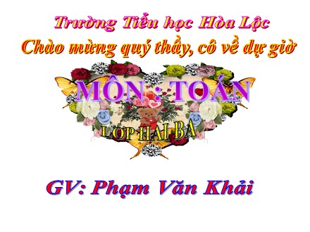 Bài giảng môn Toán Lớp 2 - Bài 56: 33 - 5