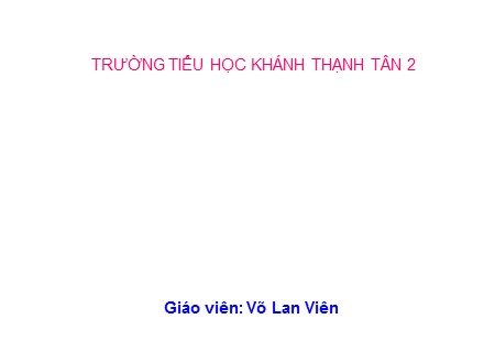 Bài giảng môn Toán Lớp 3 - Bài: Giới thiệu bảng nhân