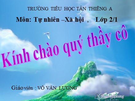 Bài giảng môn Tự nhiên xã hội Lớp 2 - Bài 8: Ăn, uống sạch sẽ