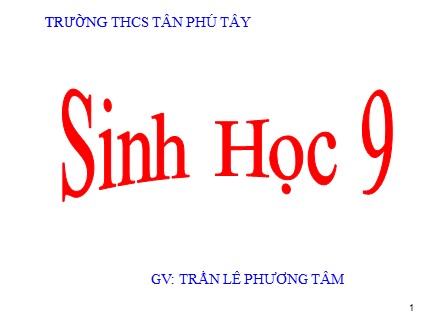 Bài giảng Sinh Học 9 - Bài 13: Di truyền liên kết