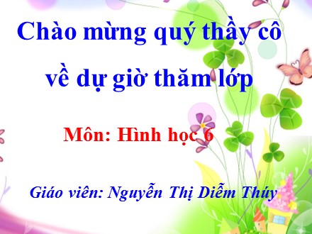 Bài giảng Toán lớp 6 Hình học - Bài 6: Tia phân giác của góc