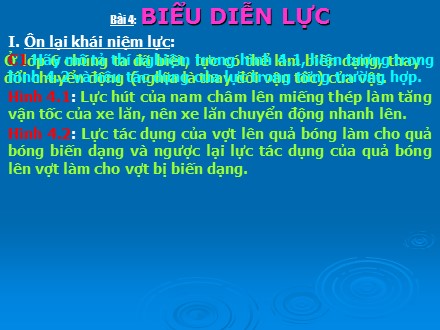 Bài giảng Vật Lí 8 - Bài 4: Biểu diễn lực