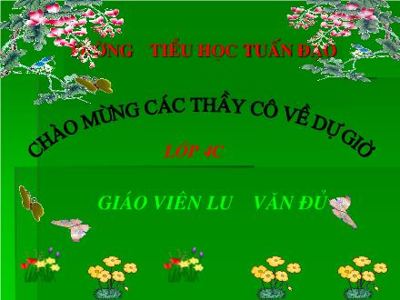 Bài giảng Chính tả Lớp 4 - Tiết 34: Nói ngược