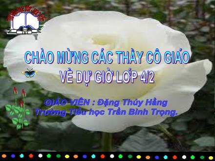 Bài giảng Khoa học Lớp 4 - Tiết 10: Ăn nhiều rau và quả chín. Sử dụng thực phẩm sạch và an toàn - Đặng Thúy Hằng