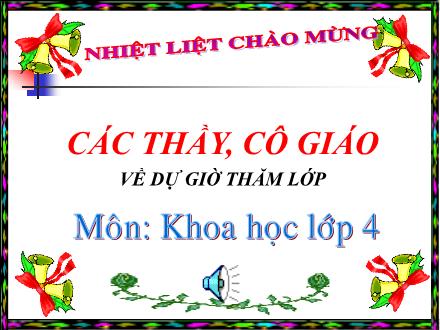 Bài giảng Khoa học Lớp 4 - Tiết 30: Làm thế nào để biết có không khí?