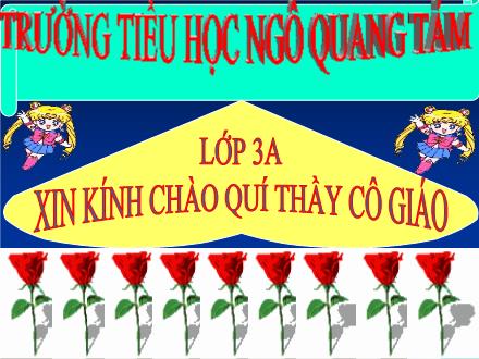 Bài giảng Tập đọc Lớp 3 - Tiết 58: Ở lại với chiến khu - Trường Tiểu học Ngô Quang Tám