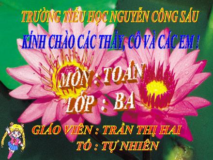 Bài giảng Toán Lớp 3 - Tiết 95: Số 10 000. Luyện tập - Trần Thị Hai