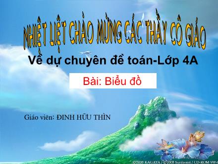 Bài giảng Toán Lớp 4 - Tiết 24: Biểu đồ - Đinh Hữu Thìn