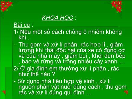 Bài giảng Khoa học Lớp 4 - Bài 41: Âm thanh