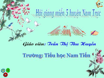 Bài giảng Luyện từ và câu Lớp 4 - Tiết 28: Dùng câu hỏi vào mục đích khác - Trần Thị Thu Huyền