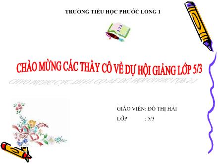 Bài giảng Toán Lớp 5 - Tiết 25: Mi-li-mét vuông. Bảng đơn vị đo diện tích