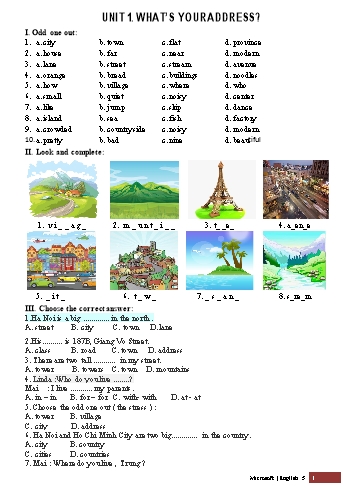 Đề ôn tập hè môn Tiếng Anh Lớp 5 lên Lớp 6