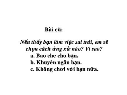 Bài giảng Đạo đức Lớp 5 - Kính già, yêu trẻ (Tiết 1)