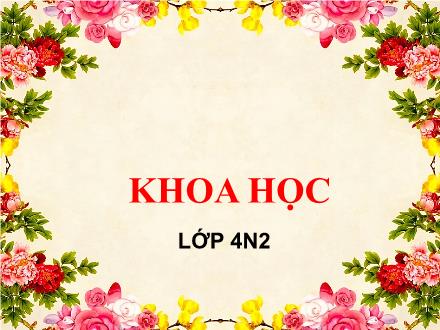 Bài giảng Khoa học Khối 4 - Bài 20: Nước có những tính chất gì?