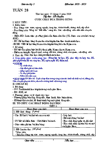 Giáo án Lớp 3 (Định hướng phát triển năng lực học sinh) - Tuần 28 - Trường Tiểu học Hoàng Hoa Thám