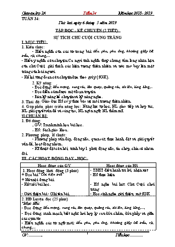 Giáo án Lớp 3 (Định hướng phát triển năng lực học sinh) - Tuần 34