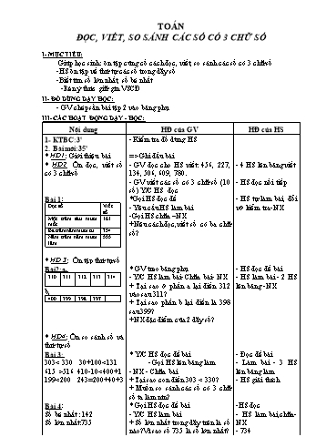 Giáo án Lớp 3 - Tuần 1 (Bản đẹp 3 cột)