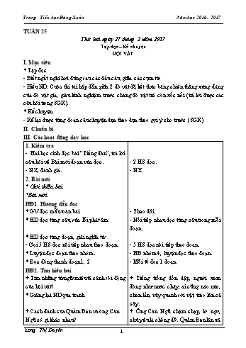 Giáo án Lớp 3 - Tuần 25 đến 31 - Lương Thị Duyên