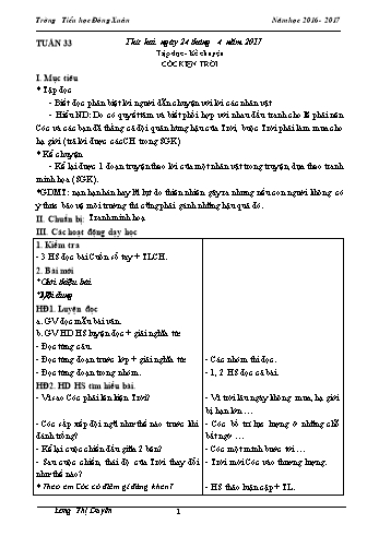 Giáo án Lớp 3 - Tuần 33, 34, 35 - Lương Thị Duyên