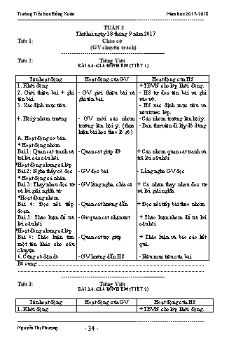 Giáo án Lớp 3 (VNEN) - Tuần 3 - Nguyễn Thị Phượng