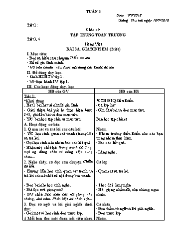 Giáo án Lớp 3 (VNEN) - Tuần 33 (Bản 2 cột)