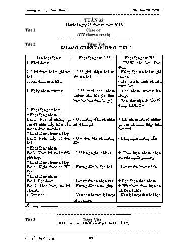 Giáo án Lớp 3 (VNEN) - Tuần 33 - Nguyễn Thị Phượng