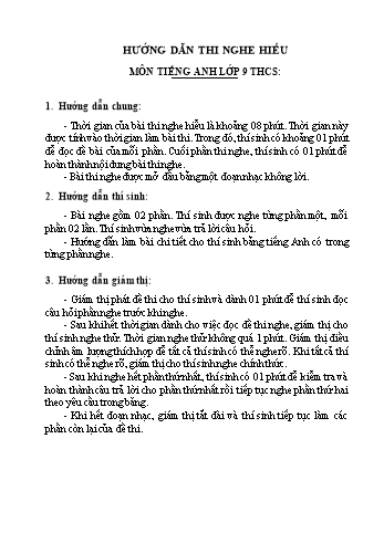 Đề thi học sinh giỏi môn Tiếng Anh Lớp 9 (Nghe) - Năm học 2011-2012 - Sở GD&ĐT Ninh Bình (Có file nghe)