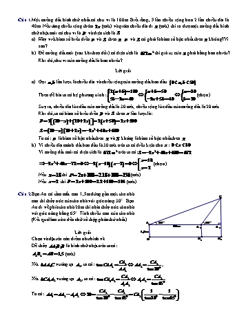 Bài luyện thi môn Toán vào Lớp 10 - Câu 1 đến 6 (Có đáp án)