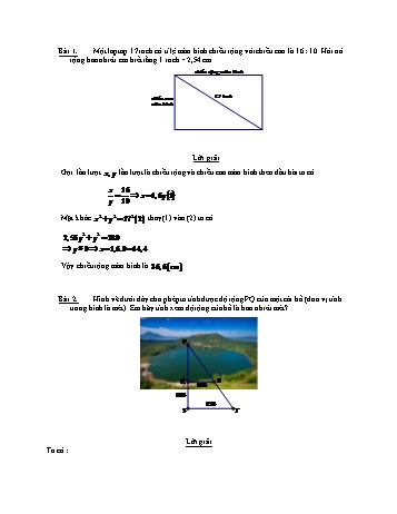 Bài luyện thi môn Toán vào Lớp 10 - Câu 1 đến 8  - Nhóm 2 (Có đáp án)