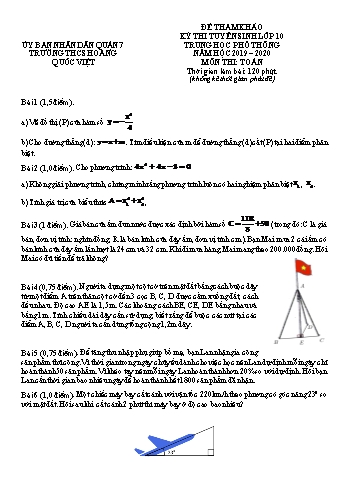 Giáo án TS 10 - QUẬN 7 - 2018 - 2019