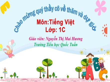 Bài giảng Tiếng Việt Lớp 1 (Kết nối tri thức) - Bài 2: B b  - Vũ Thị Hồng Hà