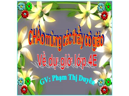 Bài giảng Tiếng Việt Lớp 4 (Kết nối tri thức) - Chủ điểm: Mỗi người một vẻ - Đọc Điều kì diệu - Phạm Thị Duyên